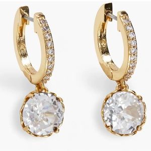 Kate Spade That Sparkle Pavé Mini Hoops